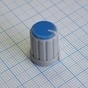 Шкалы и ручки управления Ручка RR4853 серо-син. лыска d=6mm