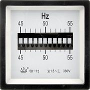 Ваттметры/частотомеры/и другое ЧМ 45-55Гц 380В  reed (72х72)