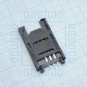 Memory Card, SIM, DIMM разъемы Sim card L-KLS1-SIM-010-6P-1-R