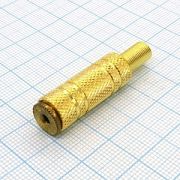 Штекера и гнезда (моно, стерео) TRS 2.5 (micro plug) гнездо каб мет Gold