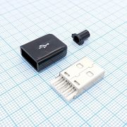 USB, HDMI разъемы USB AM черный пластиковый кожух