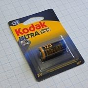 Батарейки стандартные Батарея CR123A Kodak