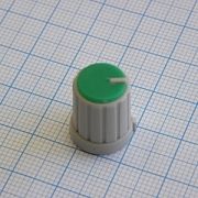 Шкалы и ручки управления Ручка RR4853 серо-зелен. лыска d=6mm