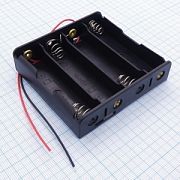 Держатели цилиндрических батарей Держ.батарей 4*18650 с проводом