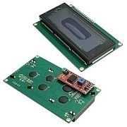 Электронные модули (arduino) IIC/I2C 2004 LCD blue