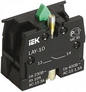 Аксессуары для постов кнопочных и арматуры светосигнальной Блок контактный 1з для LAY5 IEK BDK21