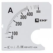 Аксессуары для приборов измерительных Шкала сменная для A721 400/5А-1.5 PROxim