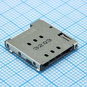 Memory Card, SIM, DIMM разъемы 115U-A101