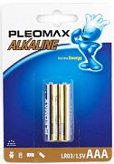 Элементы питания, ЗУ и аксессуары для фонарей C0008045 Батарейки Pleomax LR03-2BL